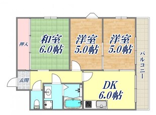 園田駅前ビルの物件間取画像